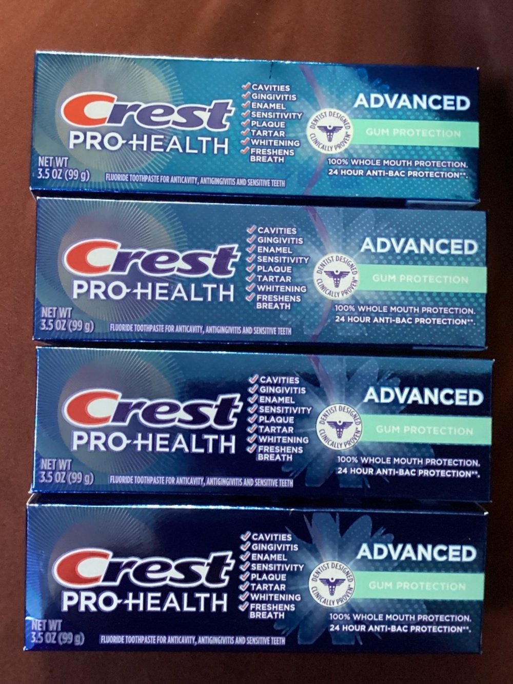 Crest Pro-Health Advanced toothpaste bundle 3.5 oz each New